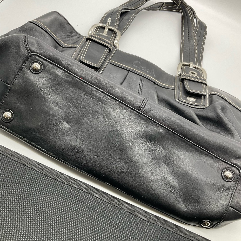 COACH LEATHER PLEATED SOHO BAG - Picture 7 of 10
